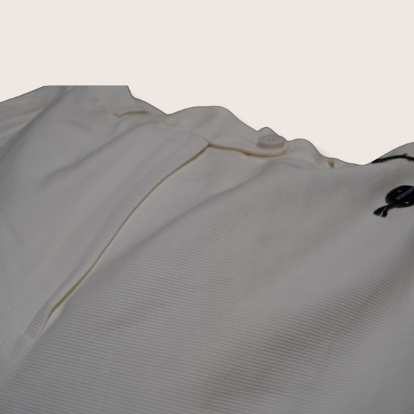 Tahari Wide Leg Suit Pants in White / Cream NWT - Picture 4 of 5